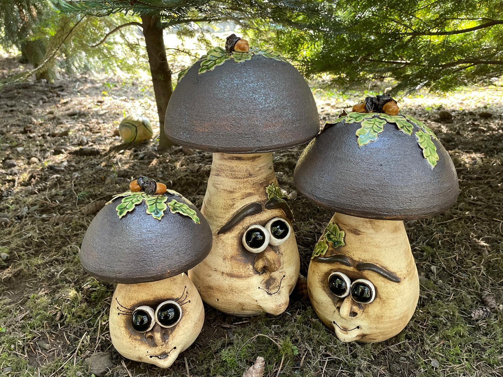 Hřib s barevnými duby 30 cm 