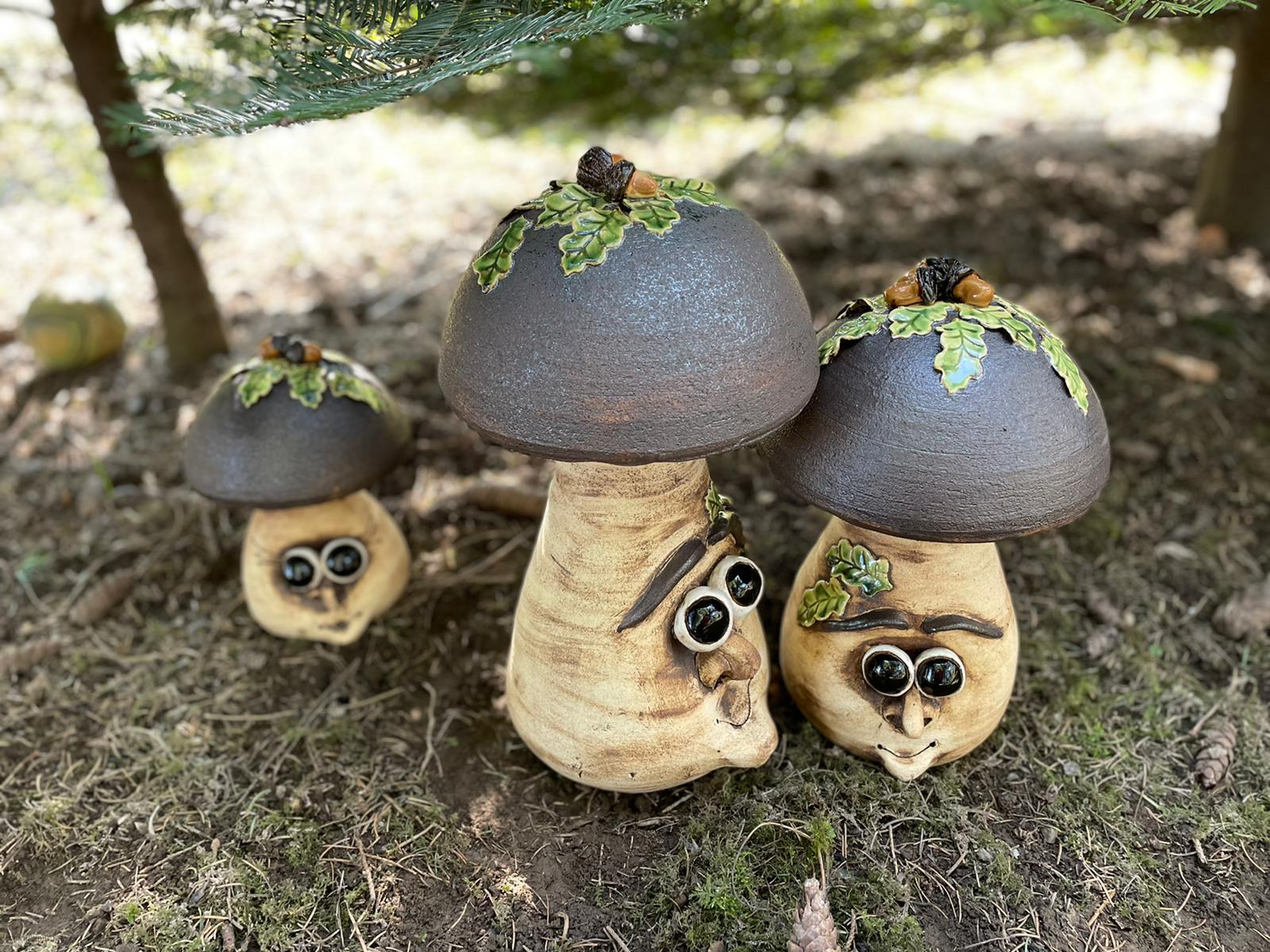 Hřib s barevnými duby 30 cm 