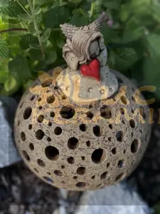 Koule na svíčku 30 cm s andílkem